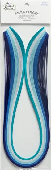 Quilled Creations Quilling Paper Mixed Colours - 6mm - Blues