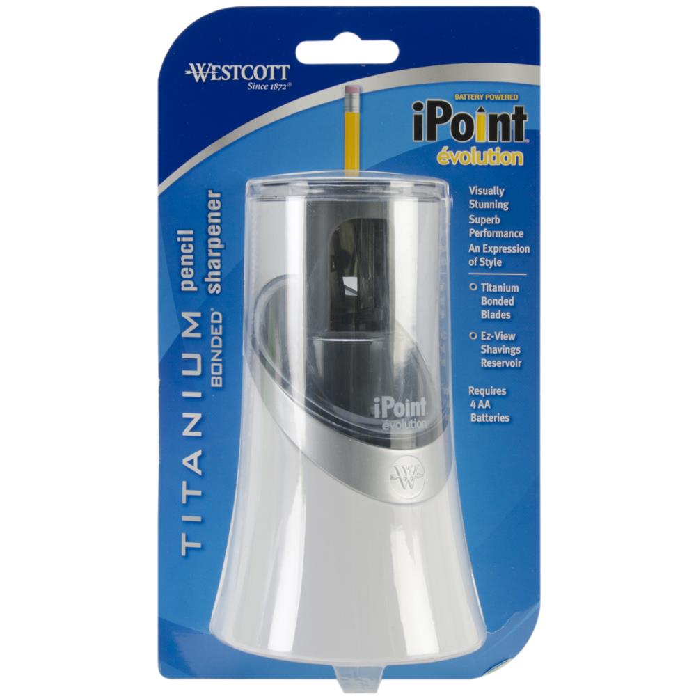 Westcott iPoint Evolution Titanium Bonded Pencil Sharpener