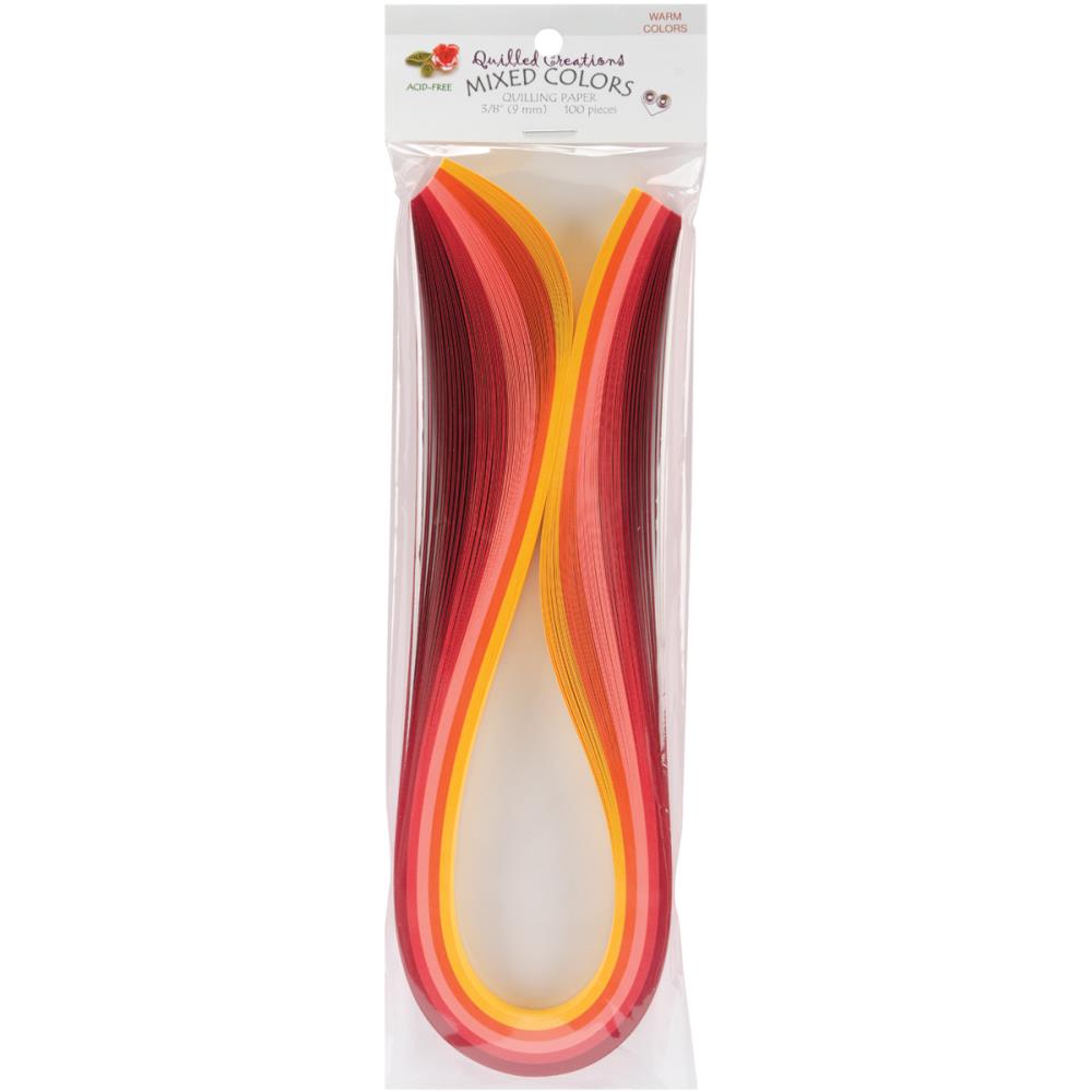 Quilled Creations Quilling Paper Mixed Colours - 9mm - Warm