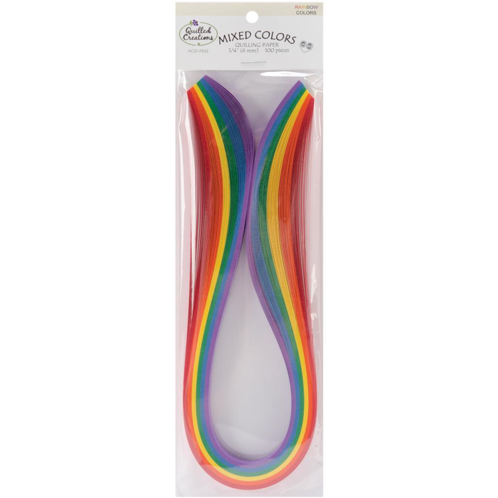 Quilled Creations Quilling Paper Mixed Colours - 6mm - Rainbow
