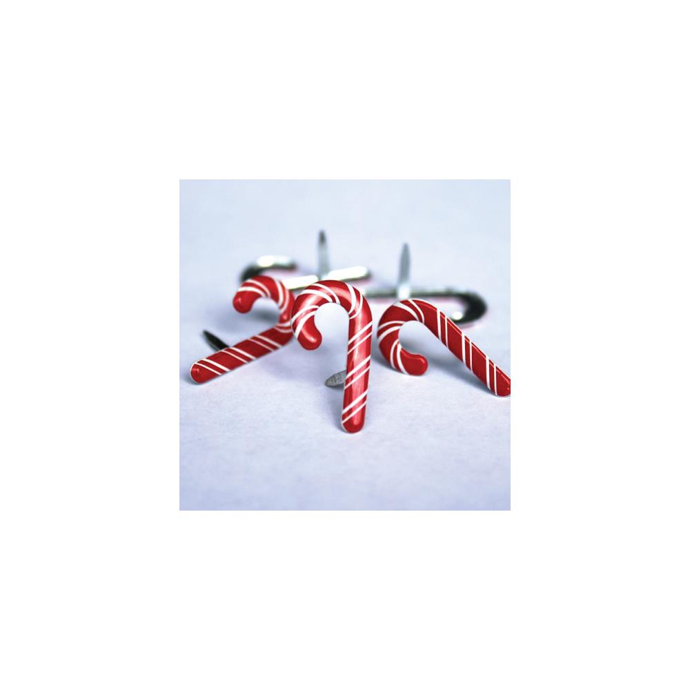 Eyelet Outlet Shape Brads - Candy Canes