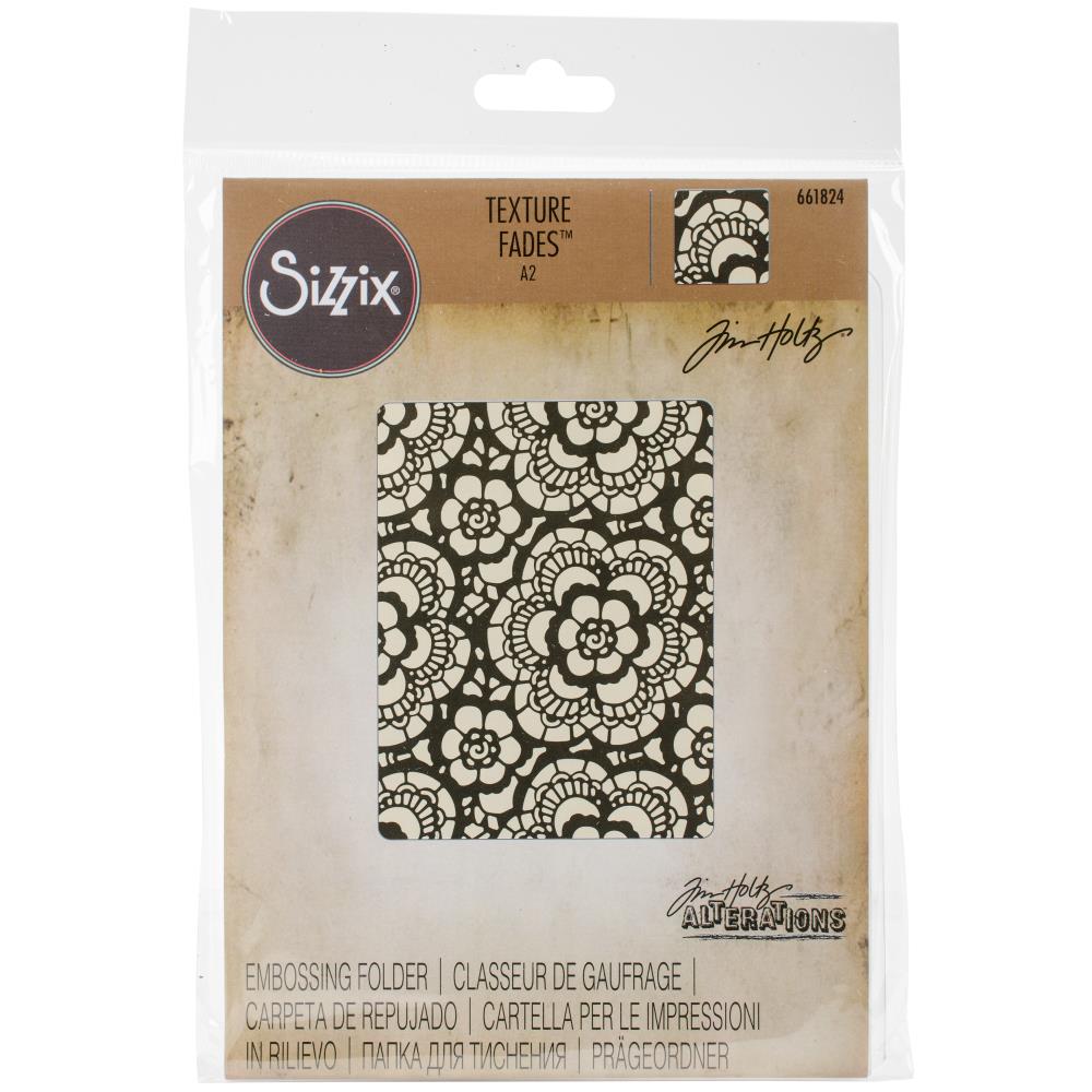 Sizzix Texture Fades Embossing Folder - Lace