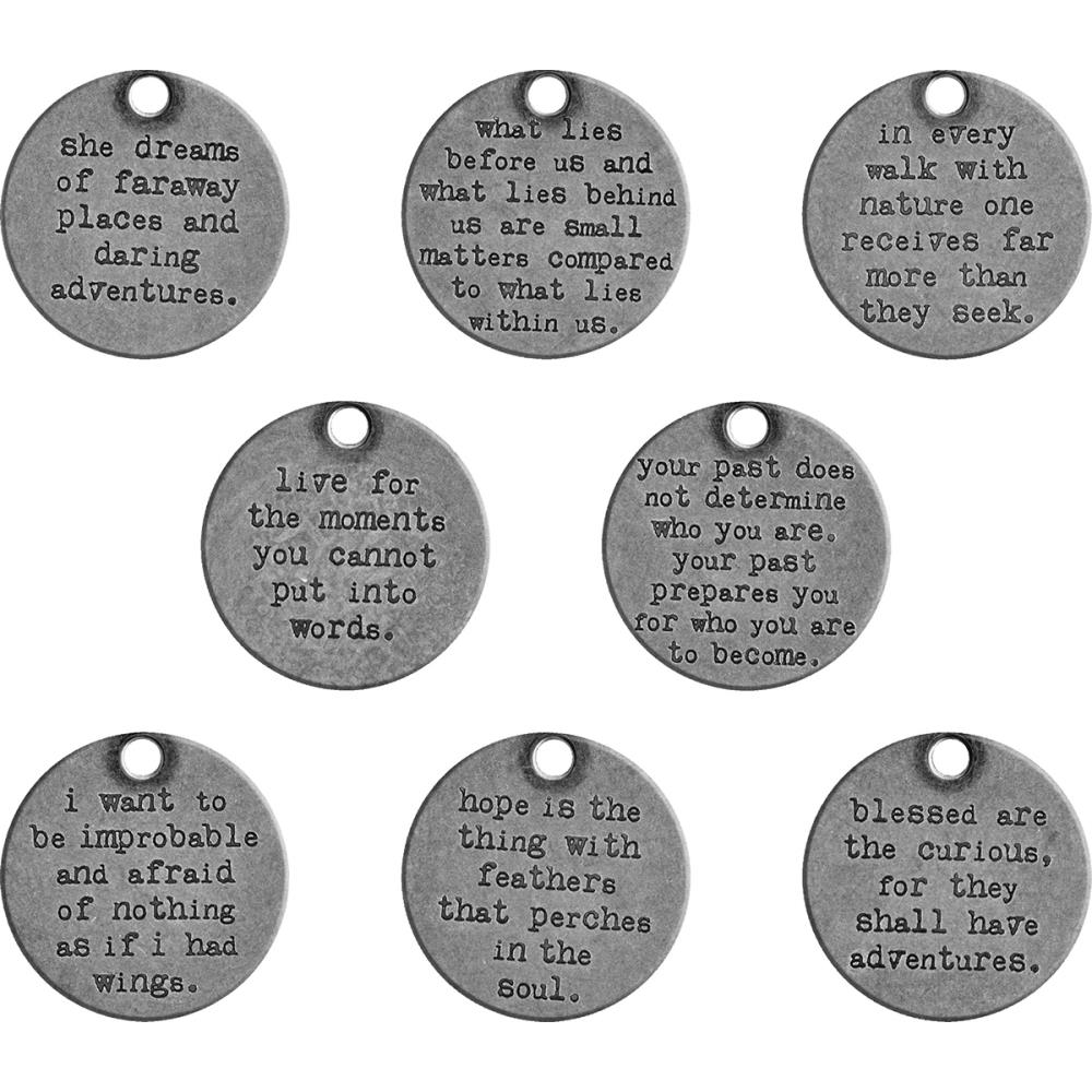 Tim Holtz Idea-ology - Metal Quote Tokens