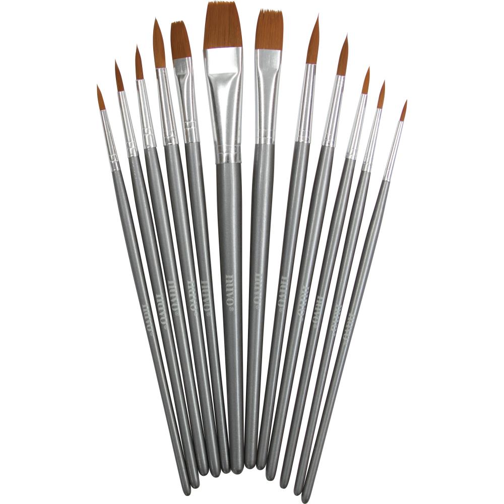 Nuvo Paint Brushes - 12pk