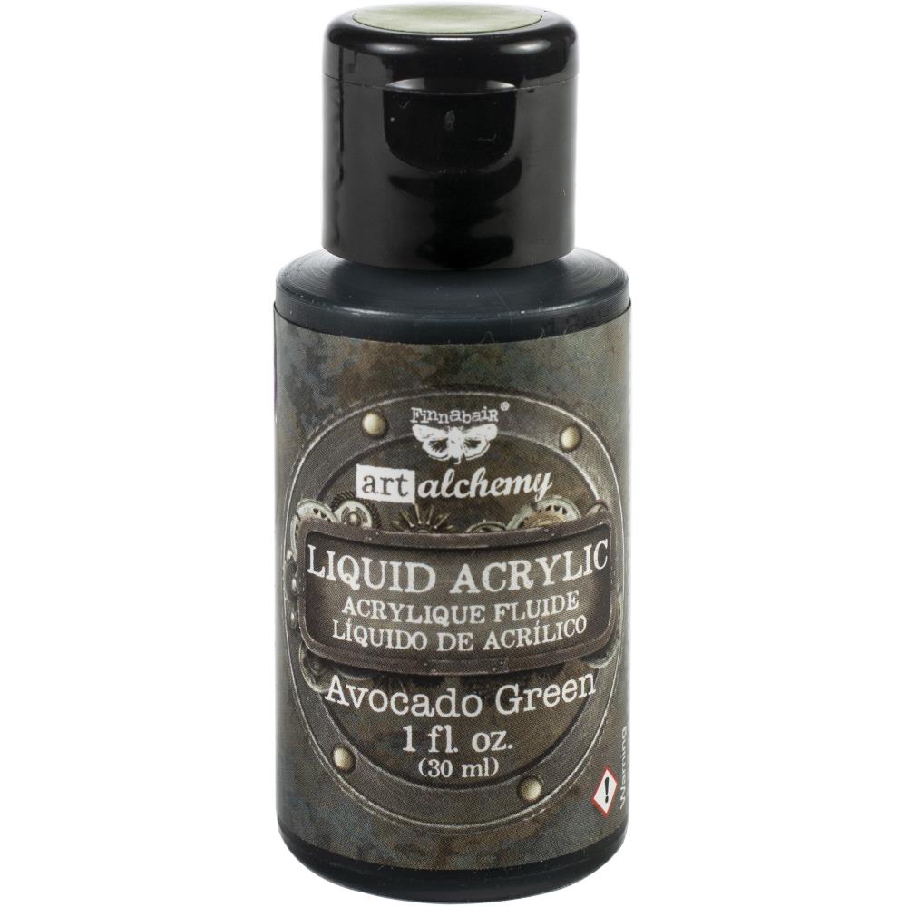 Finnabair Art Alchemy Acrylic Paint 30ml - Avocado Green