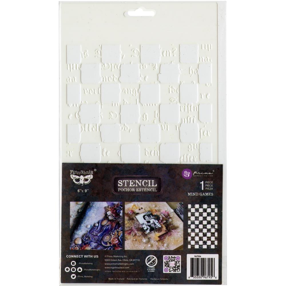 Finnabair Stencil 6x9 - Mind Games