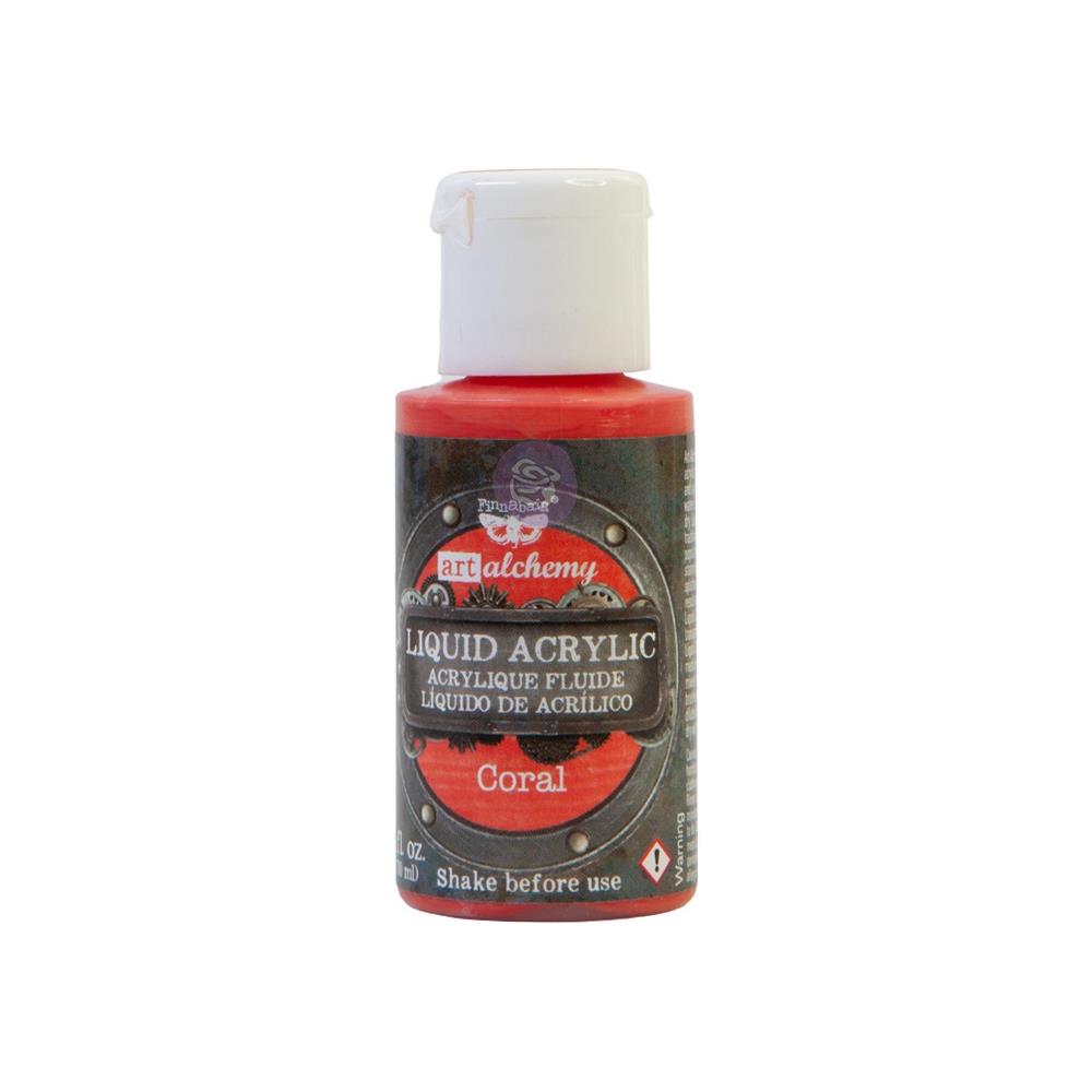 Finnabair Art Alchemy Acrylic Paint 30ml - Coral