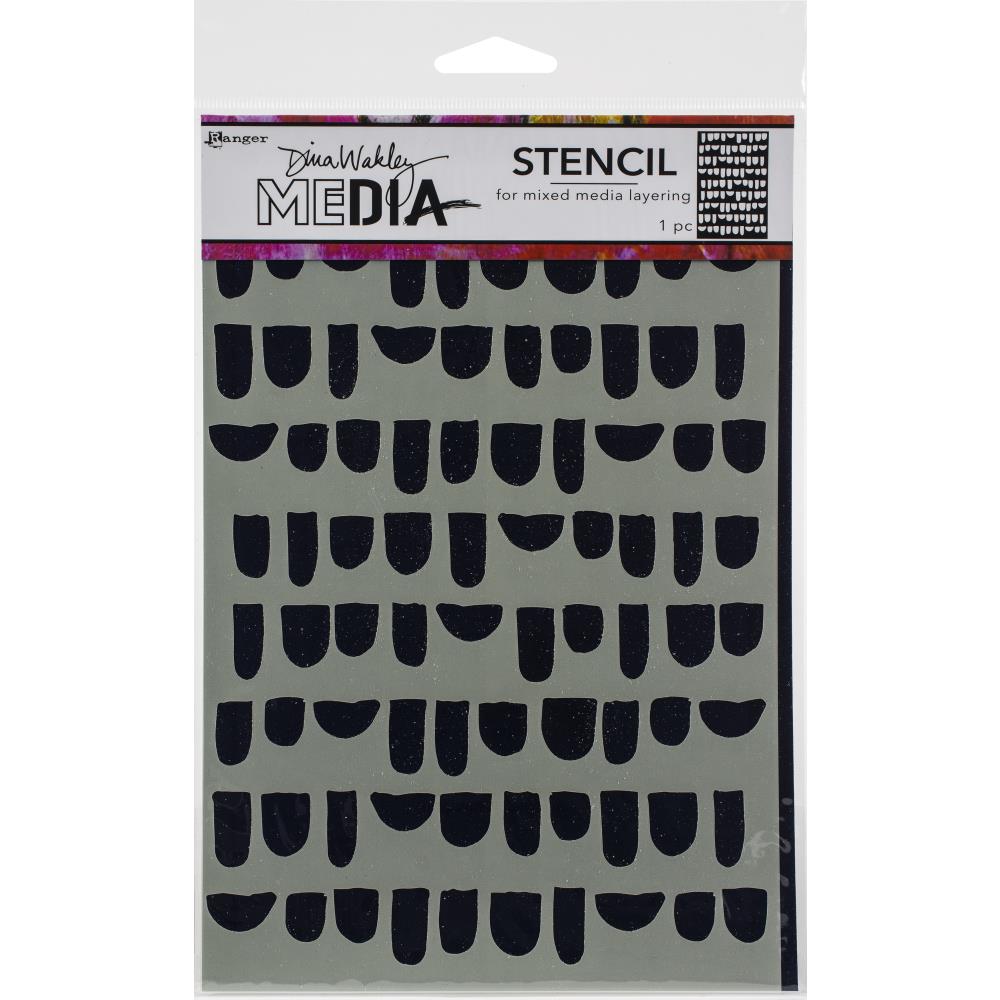 Dina Wakley Media Stencils - Bumps