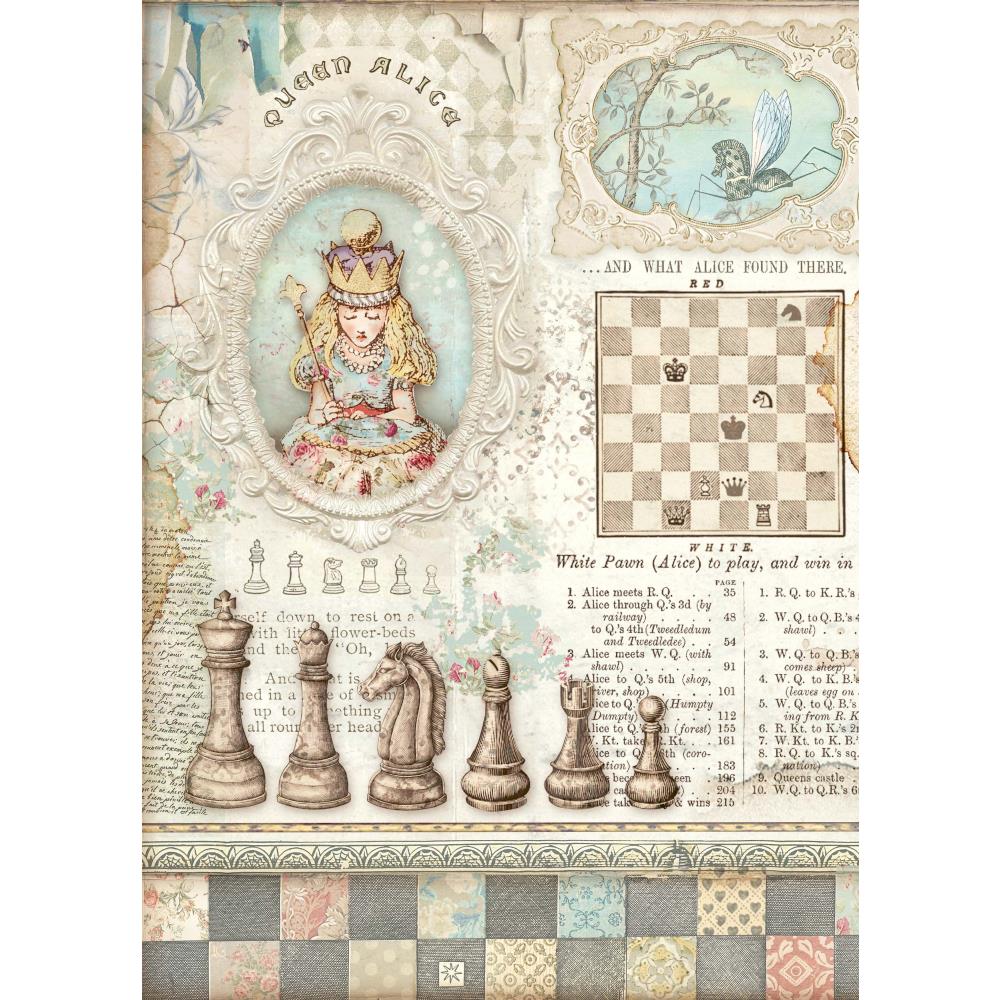 Stamperia Clear Prints Acetate A4 - Alice 6pk