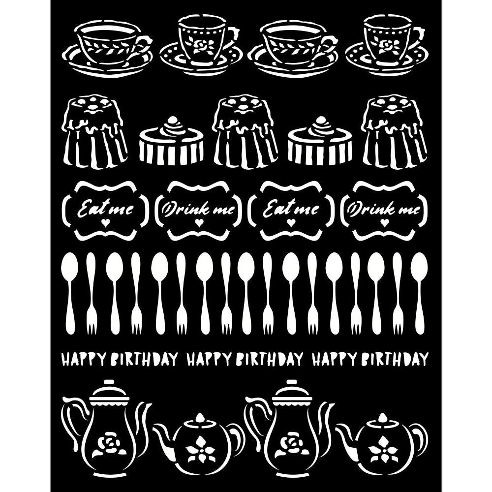 Stamperia Stencil - Alice Sweety
