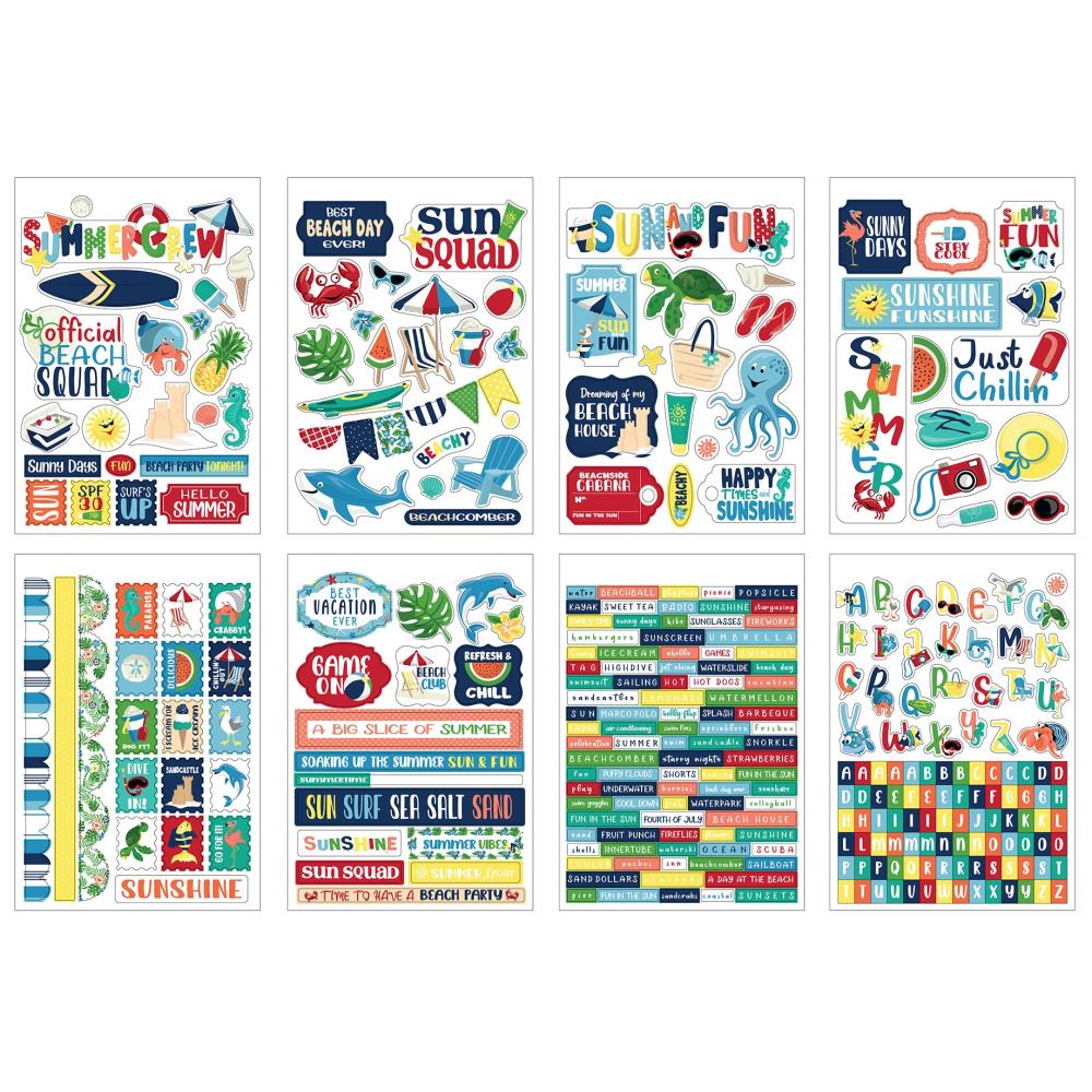 Carta Bella Sticker Book - Beach Party