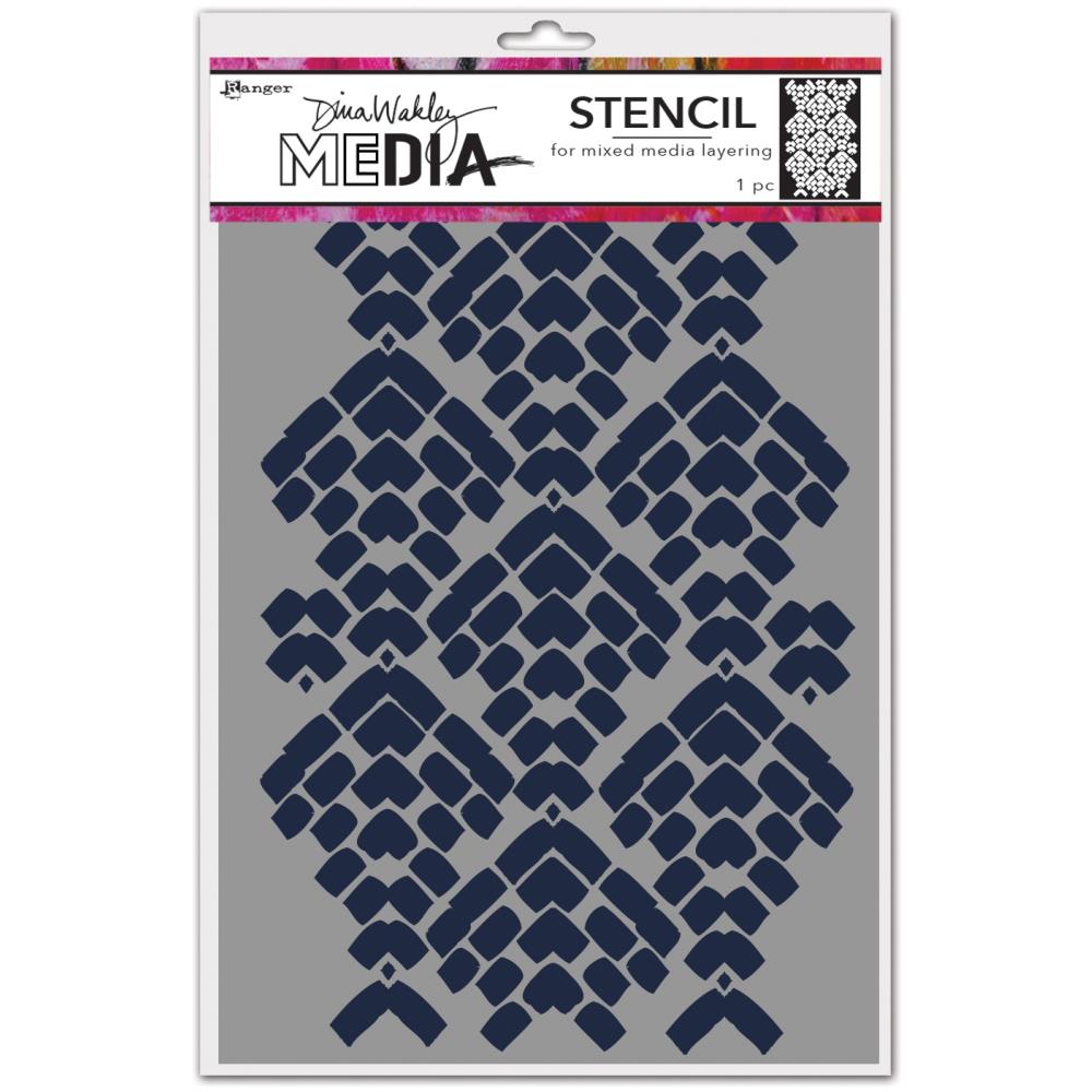 Dina Wakley Media Stencils - Mosaic Cobblestone