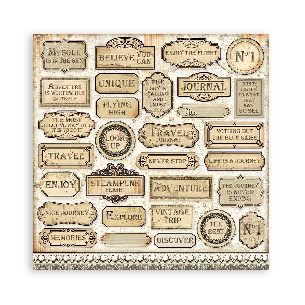 Stamperia Double-Sided Paper Pad - 12x12 - Sir Vagabond Aviator