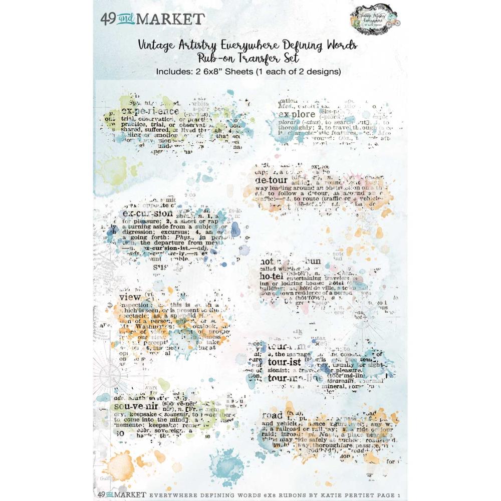 49 And Market Rub-Ons - Vintage Artistry Everywhere Defining Words