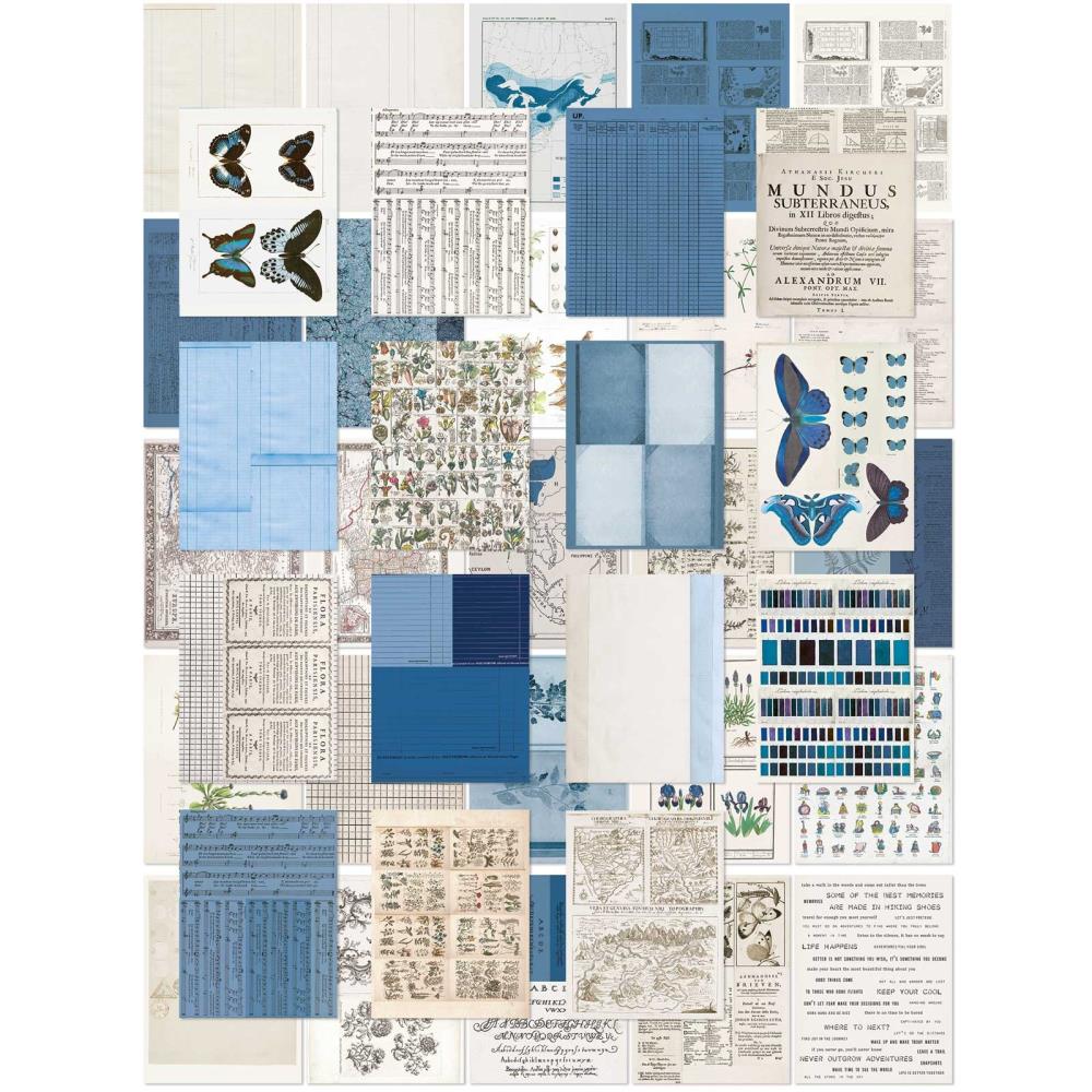 49 And Market - Collage Sheets 6X8 Color Swatch: Inkwell