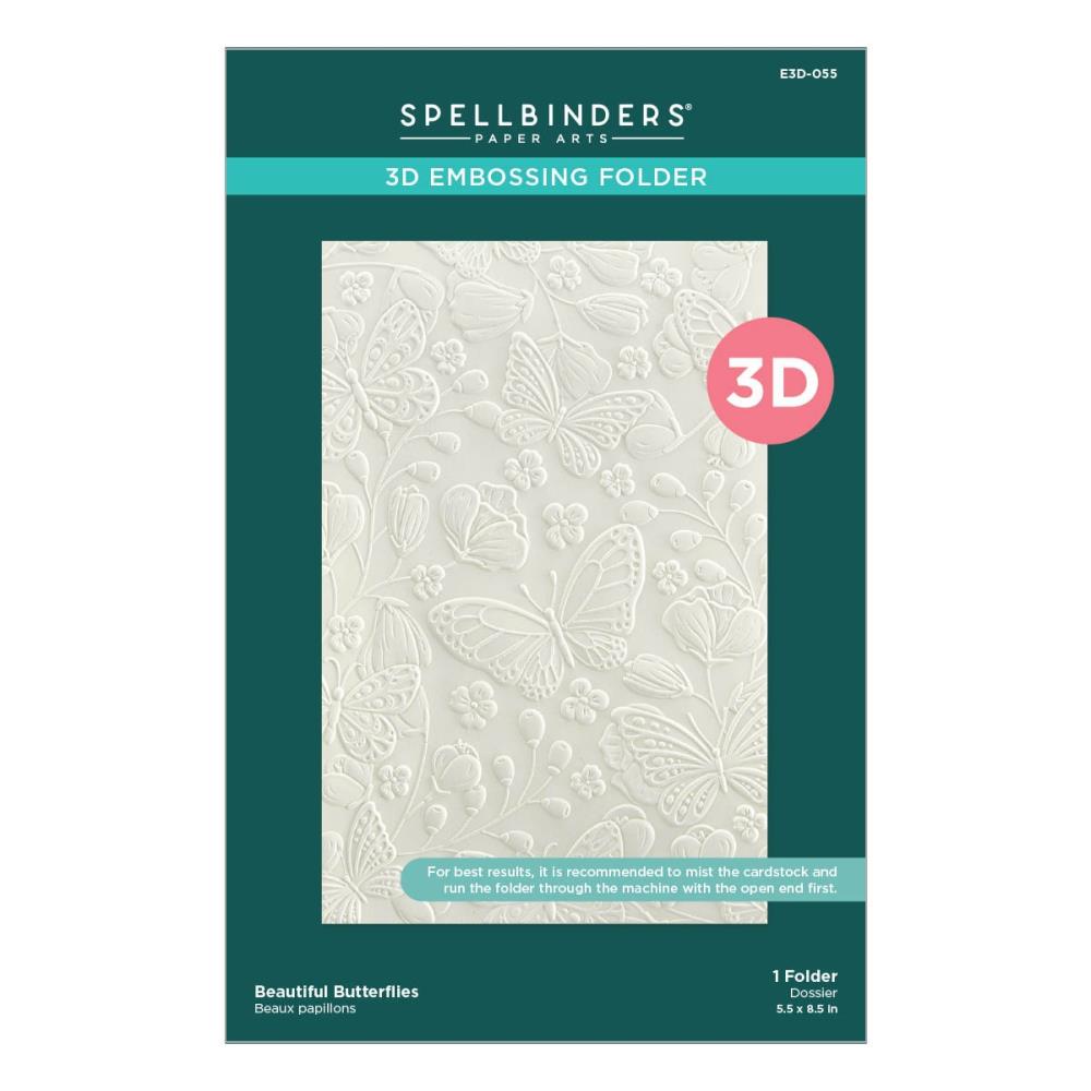 Spellbinders Embossing Folder - Beautiful Butterflies