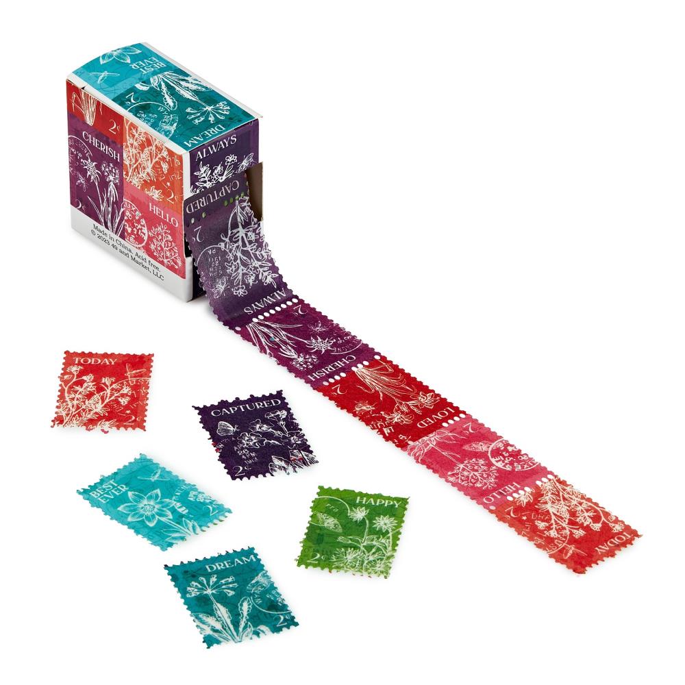 49 And Market Washi Tape Roll - Coloured Postage Stamp - Spectrum Gardenia