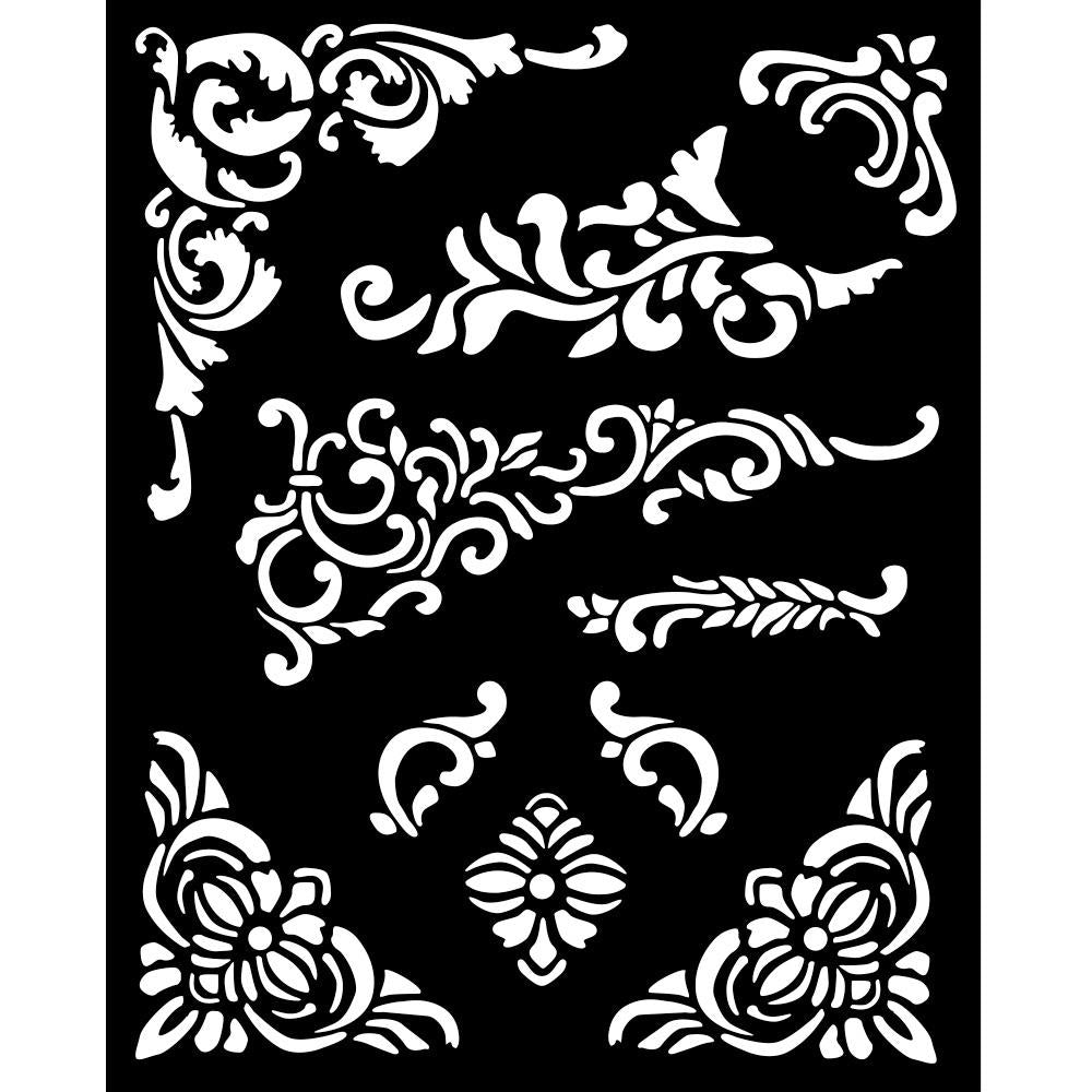Stamperia - Vintage Library Corners & Embellishments