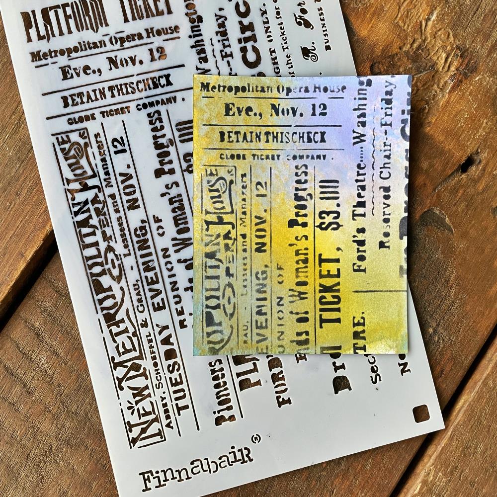 Finnabair Stencil - Theater Night