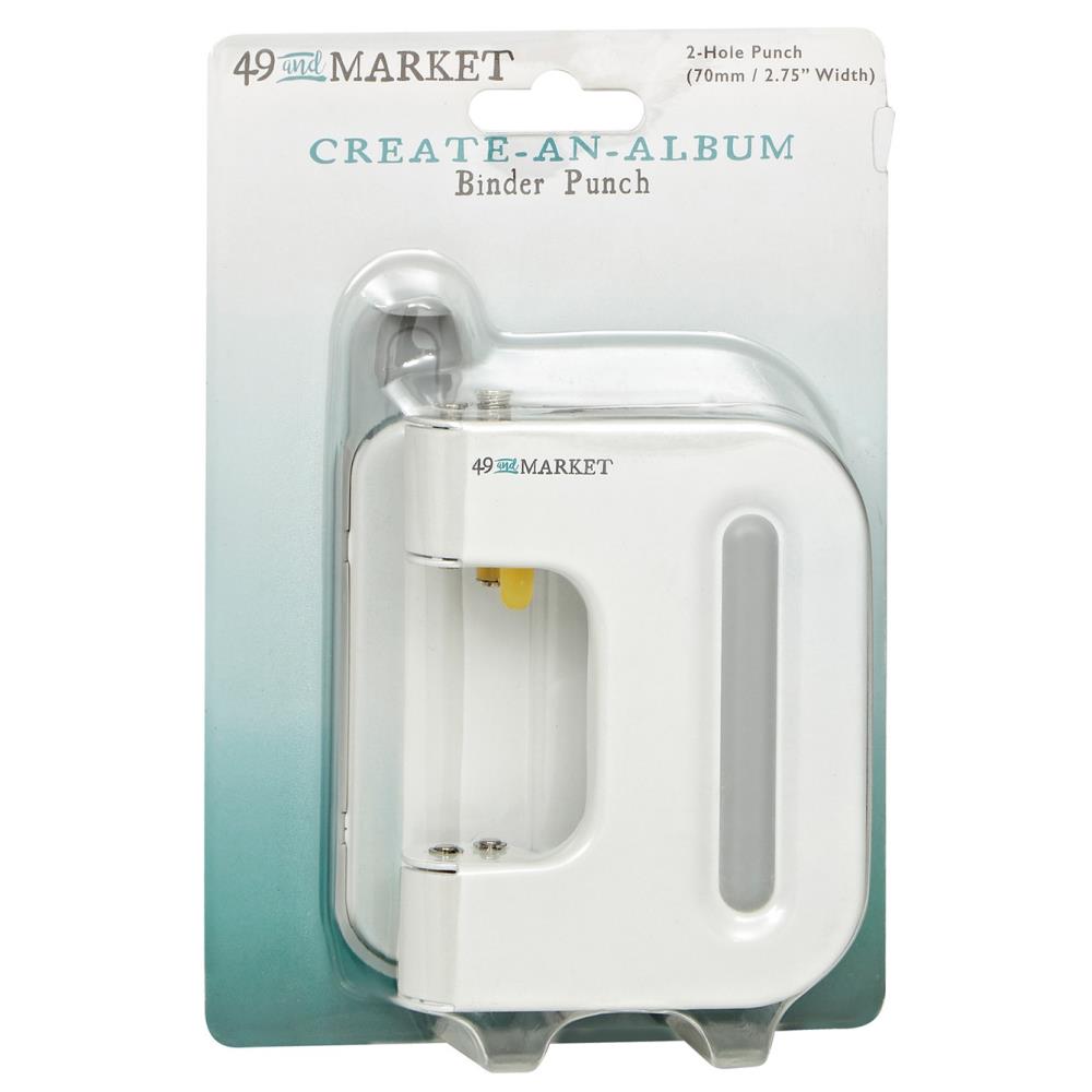 49 And Market Create-An-Album Binder Punch 2 Hole Punch - 2.75in Width