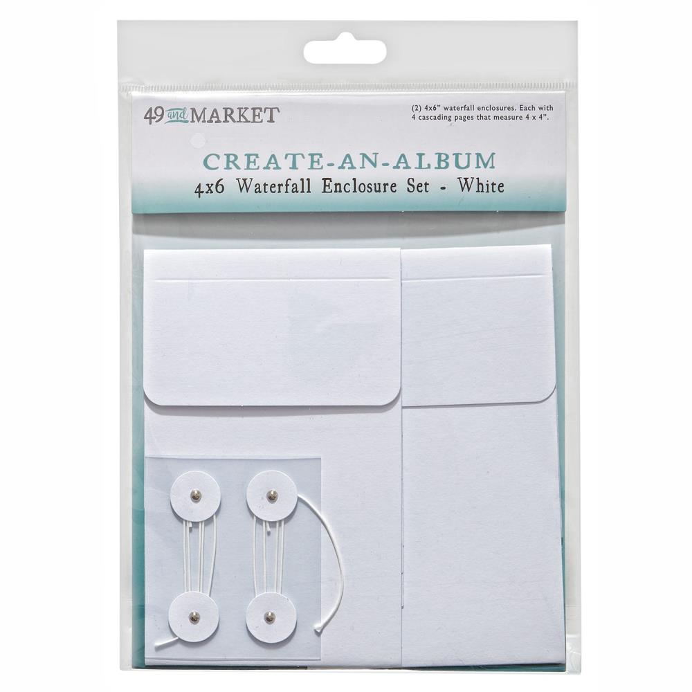 49 And Market Create-An-Album Waterfall Enclosure Set - White