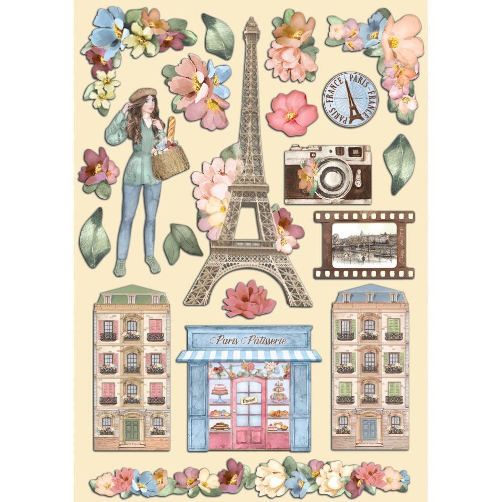 Stamperia Wooden Shapes A5 - Oh La La