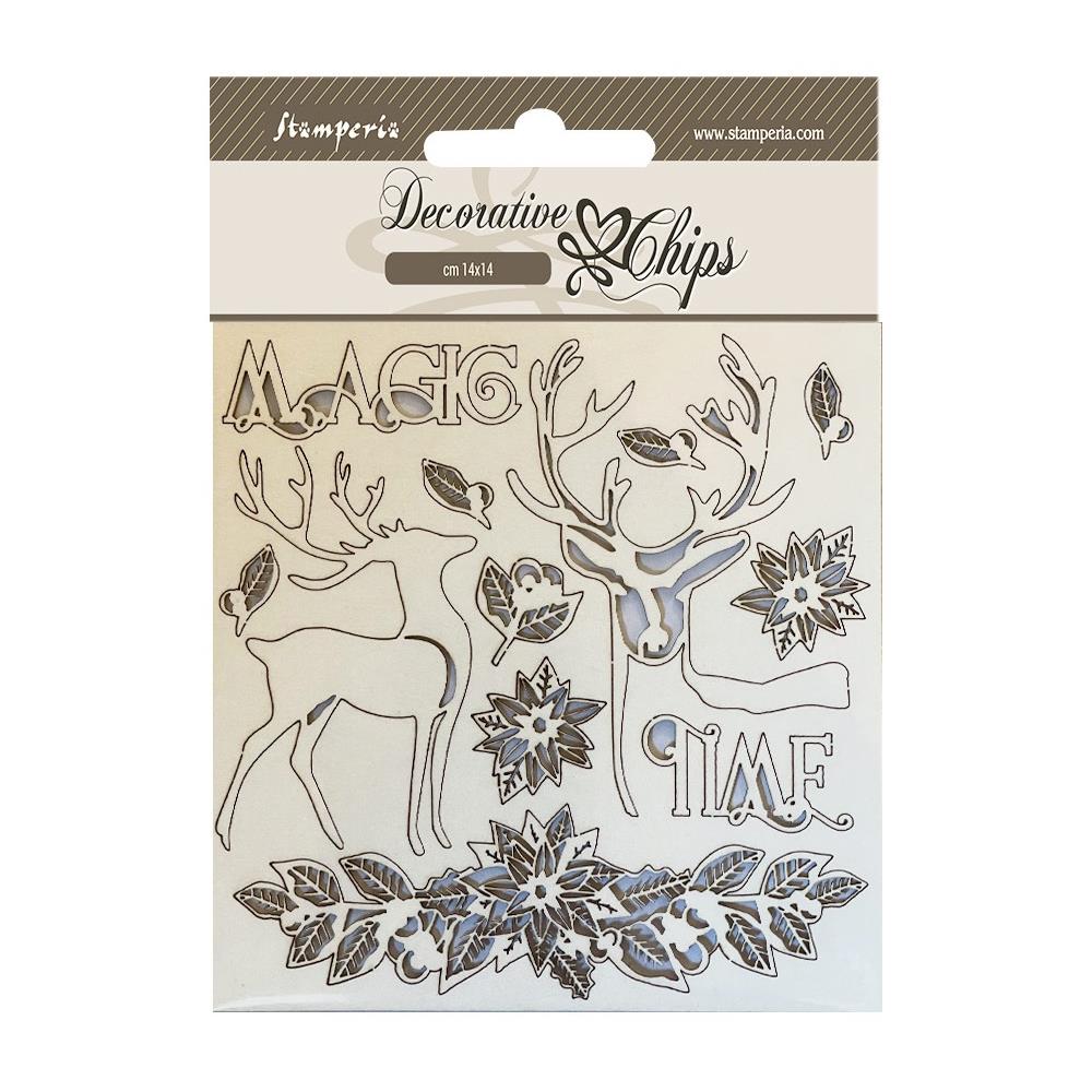 Stamperia Decorative Chips - Magic Time