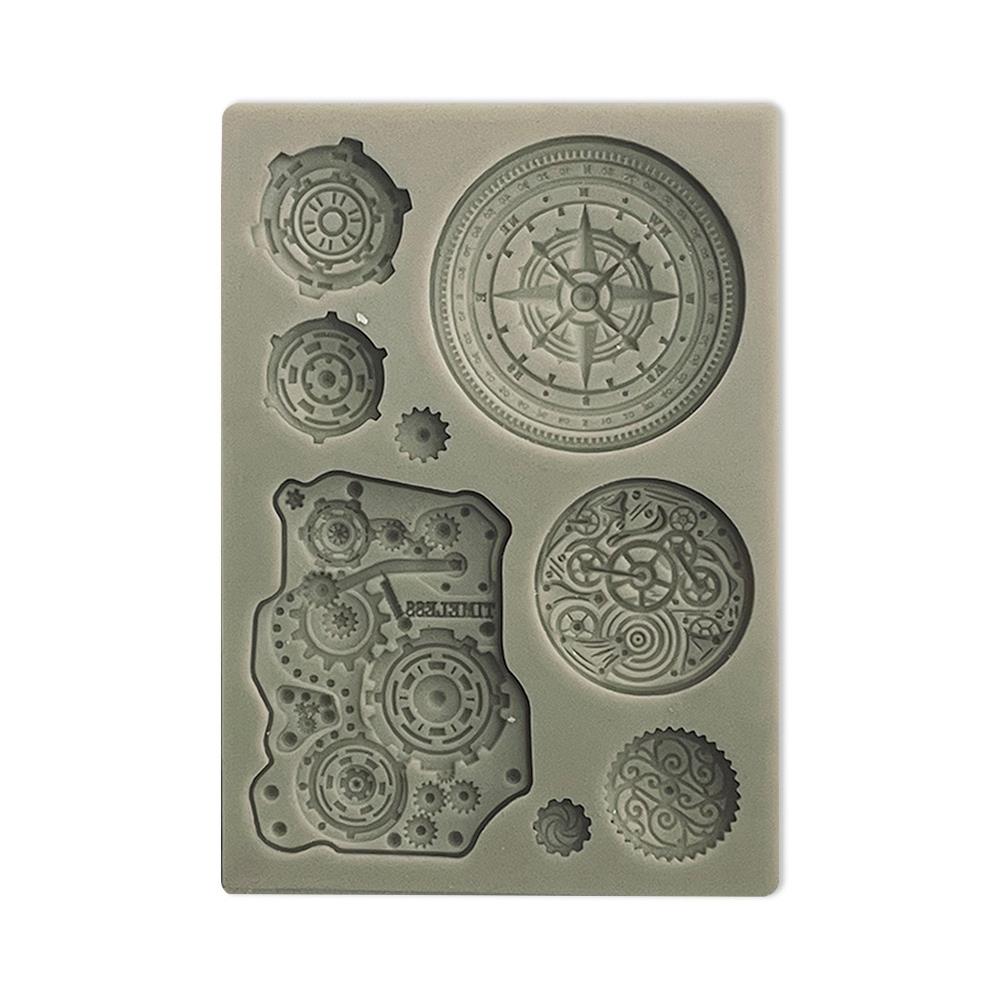 Stamperia Soft Maxi Mould A6 - Around The World Mechanisms