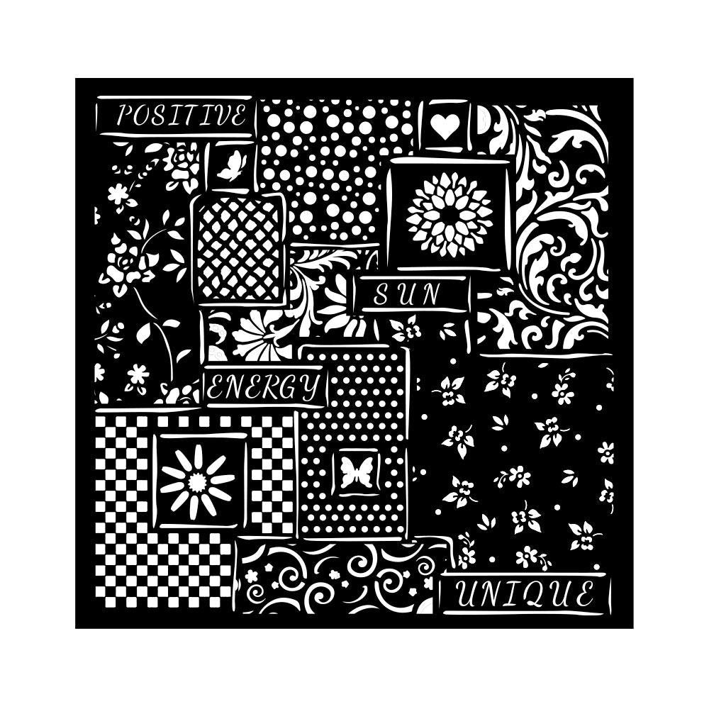 Stamperia Stencil - 7X7 Sunflower Art Patchwork