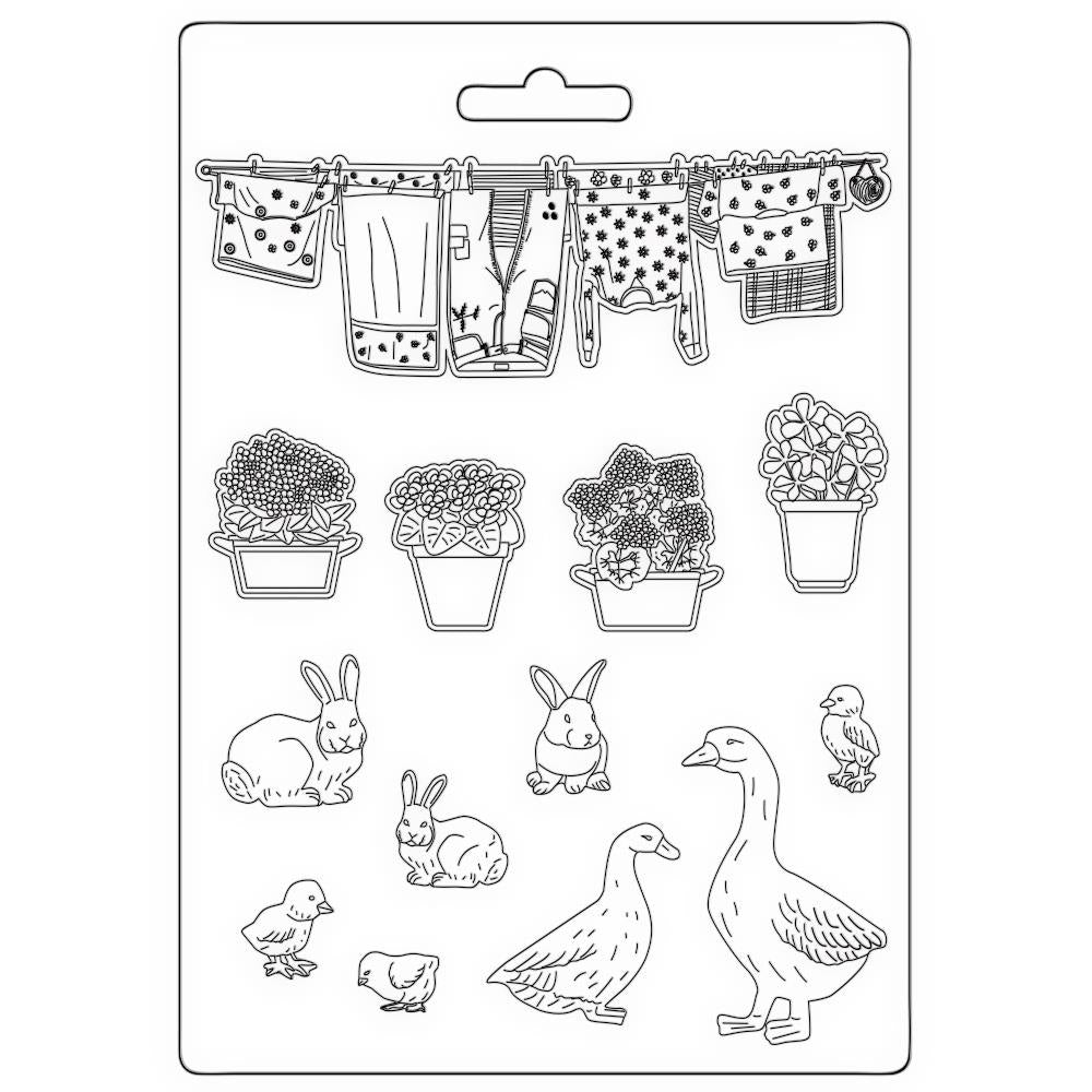 Stamperia Sof Mould A5 - Sunflower Art Farm