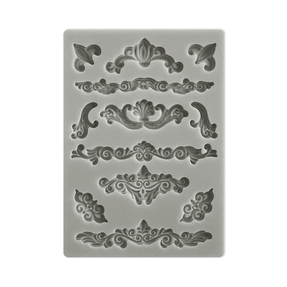 Stamperia Soft Maxi Mould A6 - Sunflower Art Corners And Embellishments
