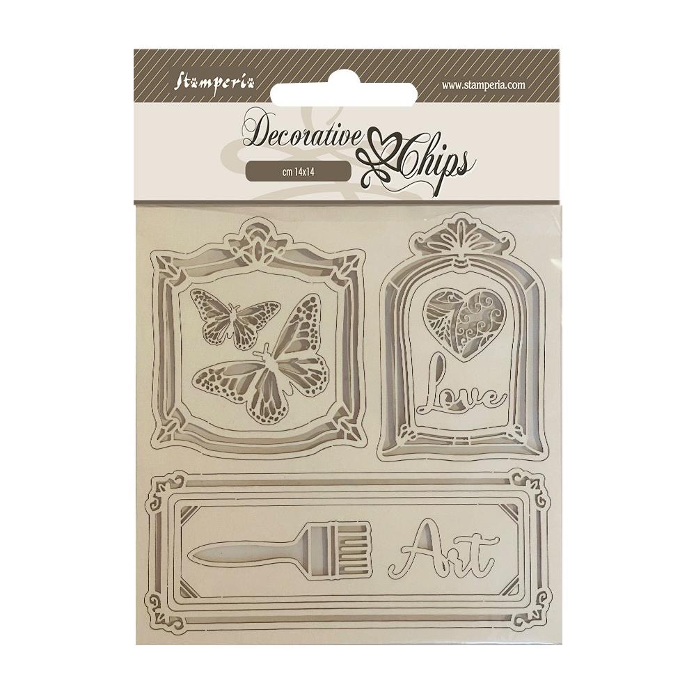 Stamperia Decorative Chips - Sunflower Art Frames