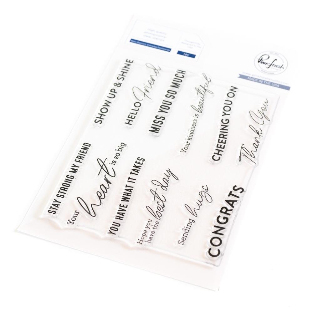 Pinkfresh Studio Clear Stamp Set - Basic Banners: Everyday