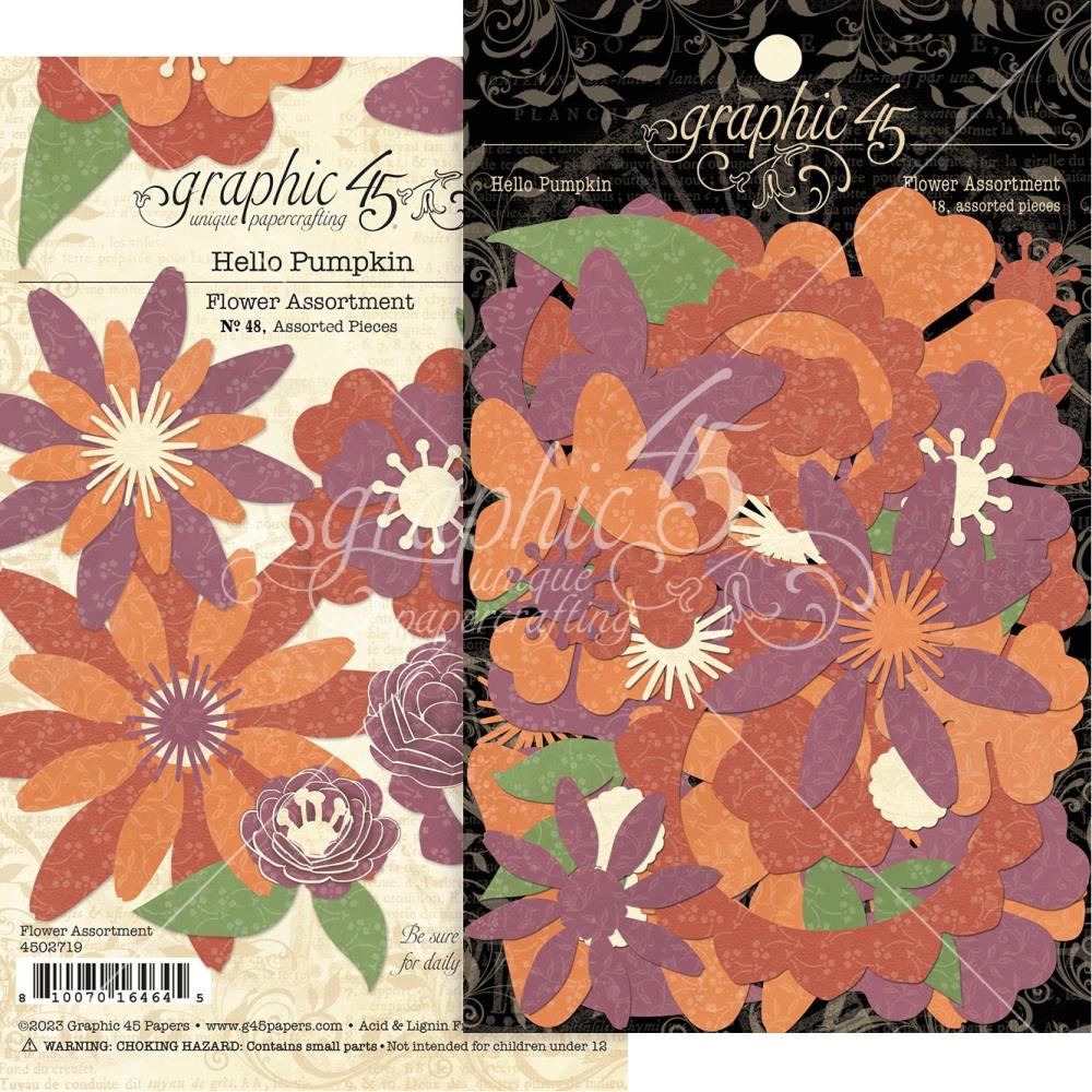 Graphic 45 Flower Assortment - Hello Pumpkin