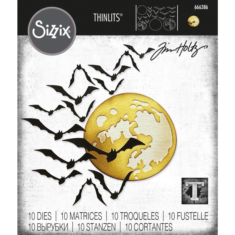 Sizzix Thinlits Dies By Tim Holtz - Moonlight
