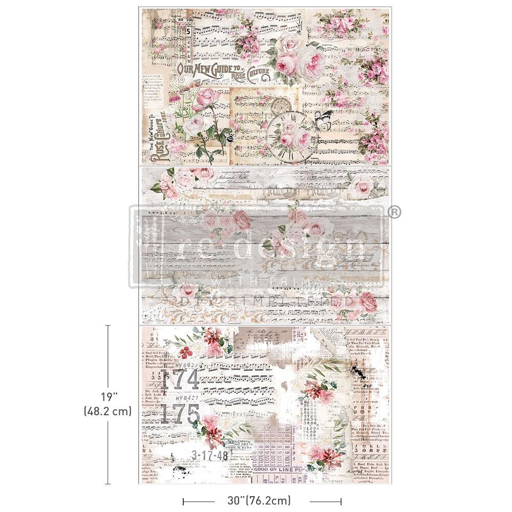 Prima Re-Design Decoupage Decor Tissue Paper - Shabby Chic Sheets
