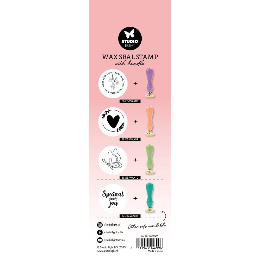 Studio Light Essentials Wax Stamp With Handle - Nr. 9 Heart