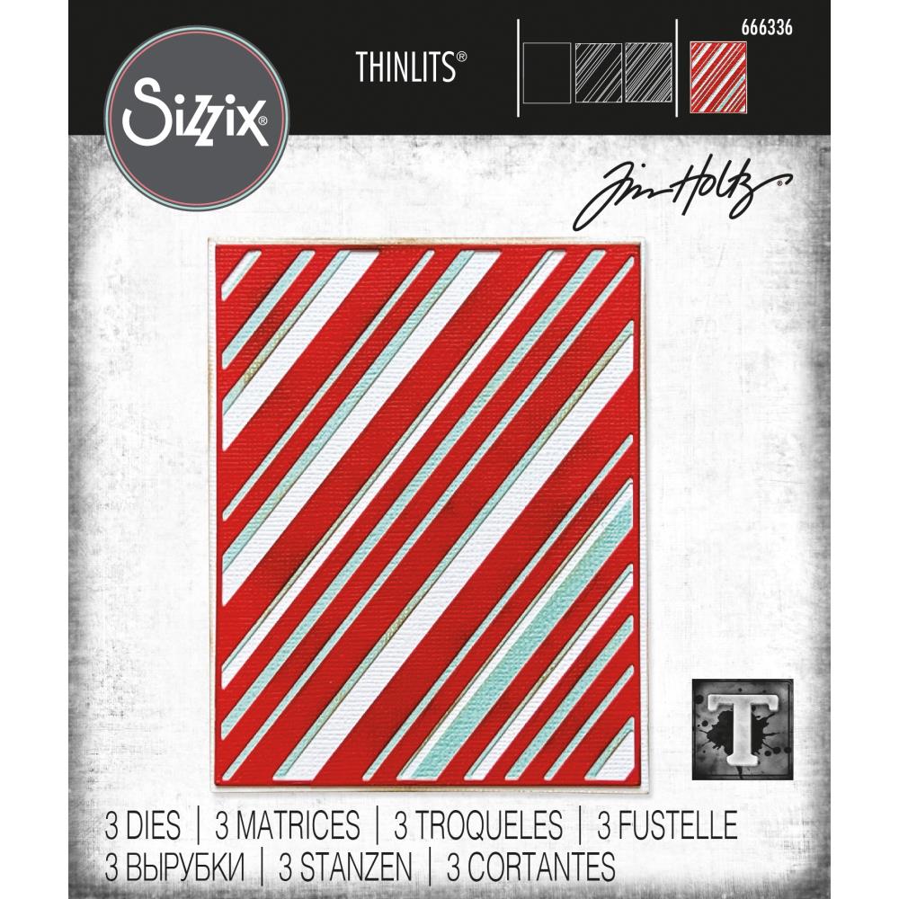 Sizzix Thinlits Dies By Tim Holtz - Layered Stripes