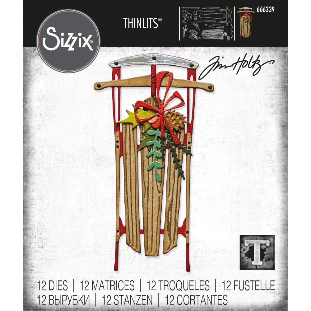 Sizzix Thinlits Dies By Tim Holtz - Vintage Sled