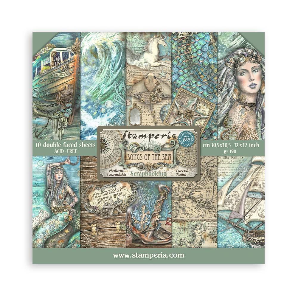 Stamperia Double-Sided Paper Pad 12x12 - Songs Of The Sea