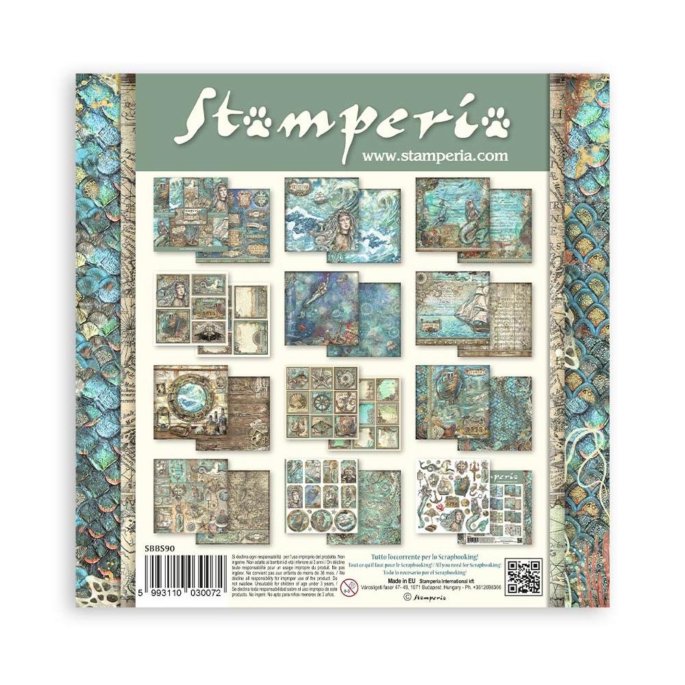 Stamperia Double-Sided Paper Pad 8x8 - Songs Of The Sea