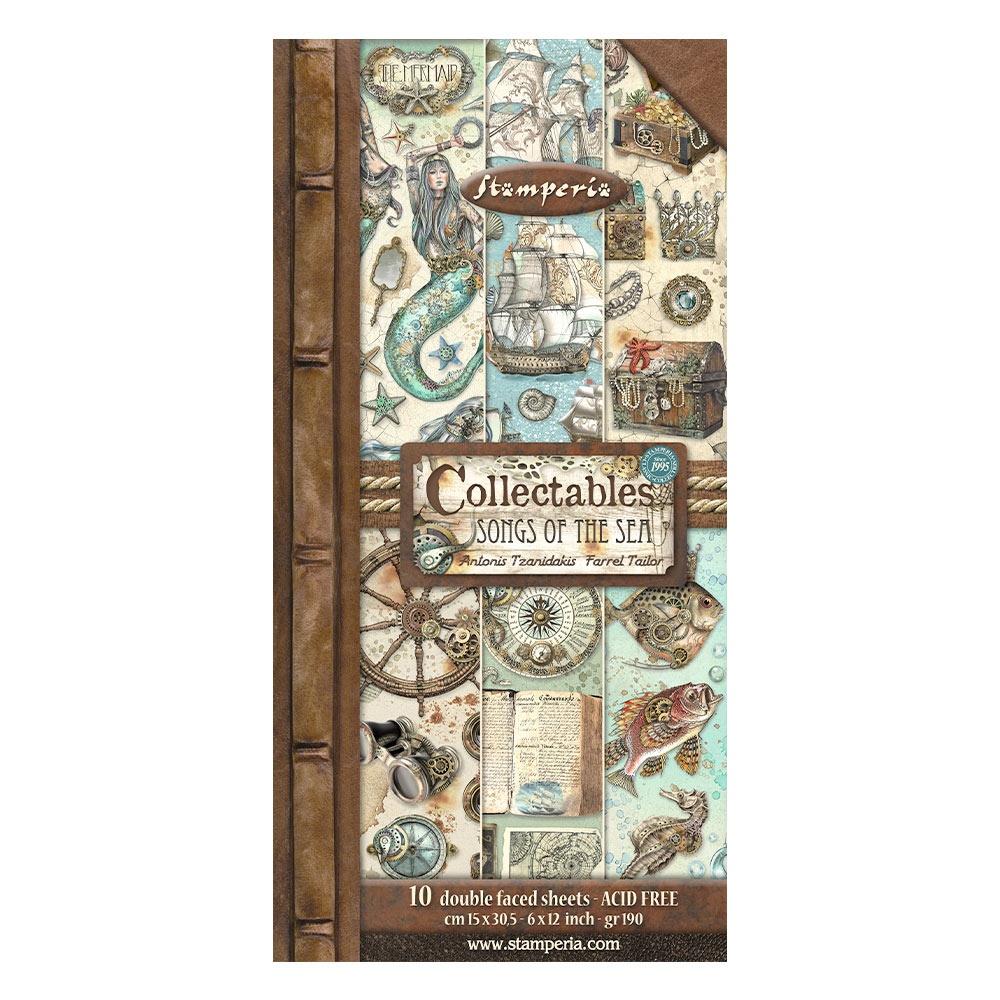 Stamperia Collectables Double-Sided Paper 6X12 - Songs Of The Sea