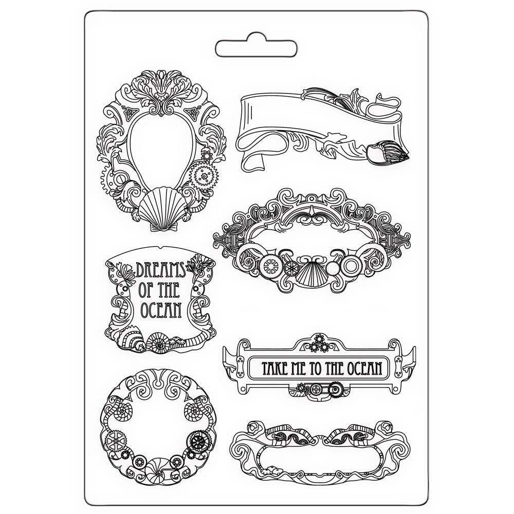 Stamperia Sof Mould A5 - Songs Of The Sea Labels