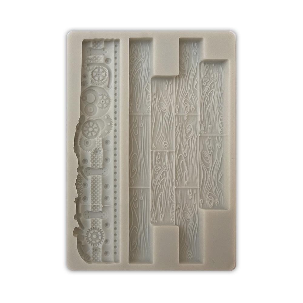 Stamperia Soft Maxi Mould A6 - Songs Of The Sea Wood And Mechanisms