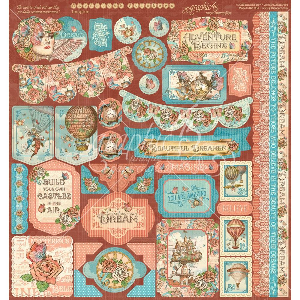 Graphic 45 Collector's Edition - 8x8 Paper Pack - Imagine