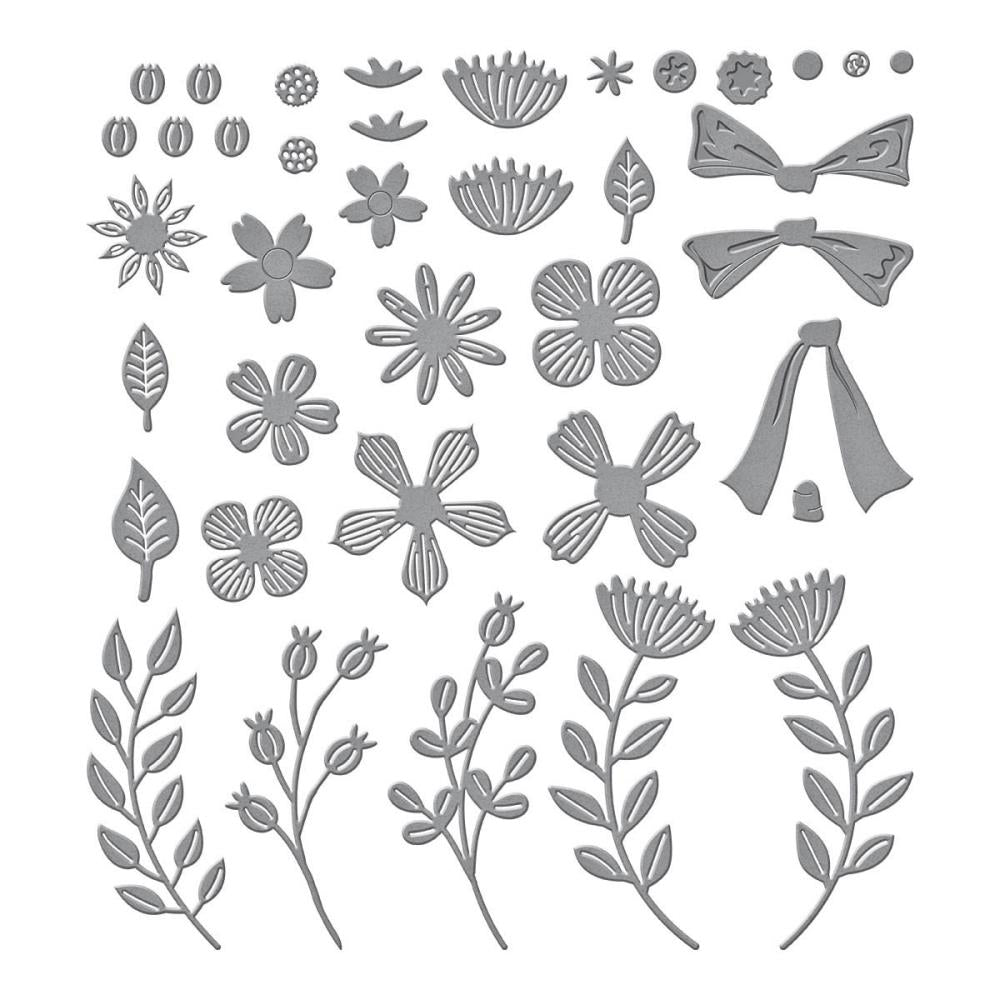 Spellbinders Etched Dies - Garden Wreath Add-Ons