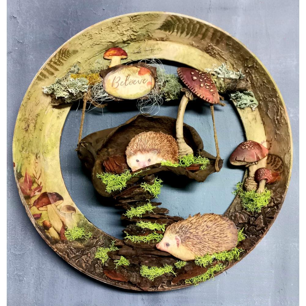 Stamperia Rice Paper Sheet A4 - Woodland Garland