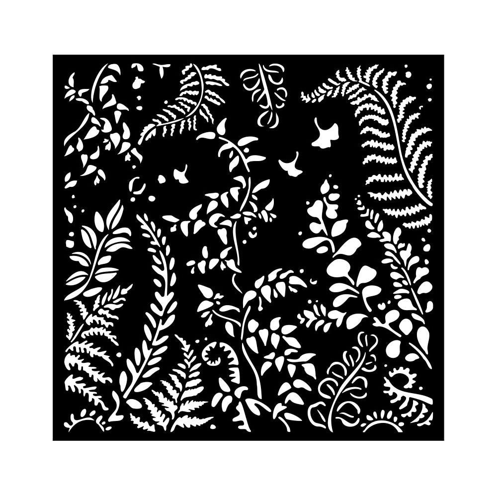 Stamperia Stencil - 7X7 Woodland Leaves Ramage