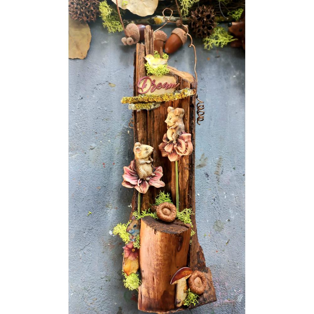 Stamperia Soft Maxi Mould A4 - Woodland Oval Plates