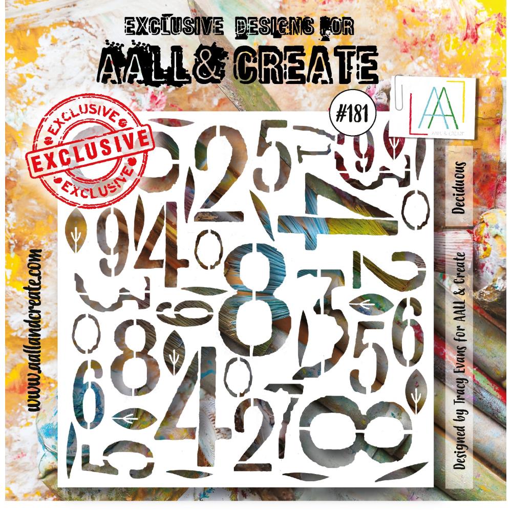 AALL And Create Stencil 6x6 - Deciduous